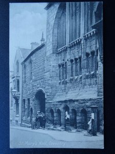 West Midlands COVENTRY St. Mary's Hall & Water Pump c1913 Postcard by Friswell