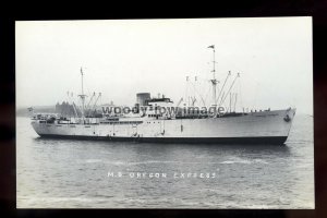 bf1203 - Norwegian Cargo Ship - Oregon Express - postcard B Feilden