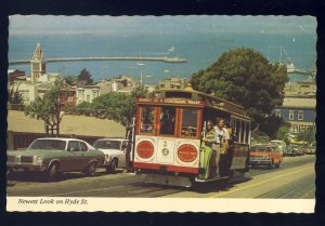 San Francisco, California/CA Postcard, Newest Look On Hyde Street, Cable Cars