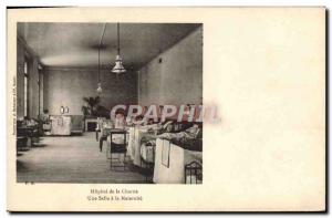 Old Postcard Paris Hospital of Charite A room at the Maternity