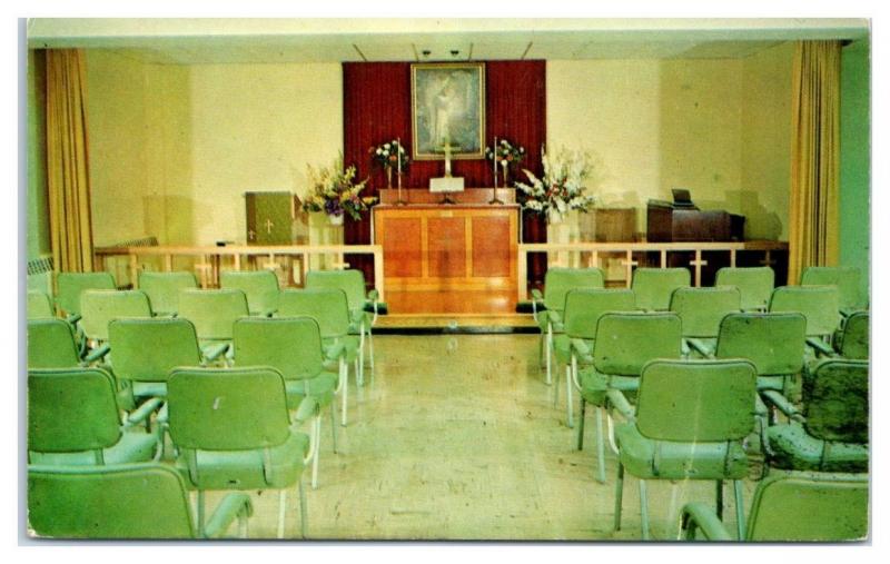 1960s Chapel, Lutheran Home for Aged & Infirm, Clinton, NY Postcard