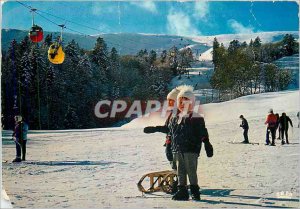 Postcard Modern Super Besse P D winter sports resort Numerous ski lifts Begin...