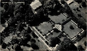 Postcard TN Nashville Airplane View of the Hermitage 1940s F32