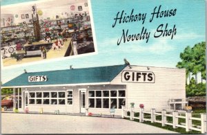 Vintage Postcard Hickory House Novelty Shop Poplar Bluff Missouri JP7