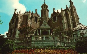 Vintage Postcard The Haunted Mansion Deathly Splendor Happy Ghost Retirement #2