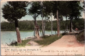 Mountain Lake Near Gloversville New York  Vintage Postcard C043