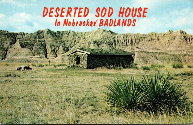 Nebraska Badlands Deserted Sod House