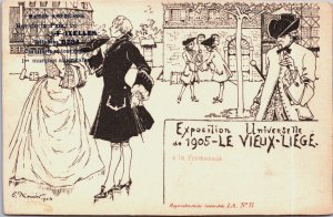 Exposition Universelle 1905 Le Vieux Liege Advertising Postcard C076