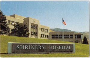 SHRINERS HOSPITALS FOR CRIPPLED CHILDREN Salt Lake City 1960s Vintage Postcard