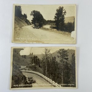 RPPC Real Photo Postcard Minam grade LaGrande Wallowa Lake Highway, Oregon