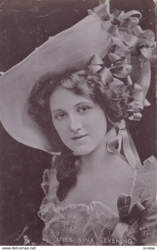 ACTRESS , Miss Nina Sevening , 1905 ; TUCK 560