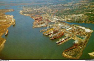 Mississippi Pascagoula Ingalls Shipyard On The Pascagoula River