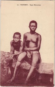 PC DAHOMEY TYPES DAHOMEENS ETHNIC NUDE (a26720)