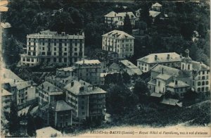 CPA BRIDES-les-BAINS Royal Hotel et Pavillons - Vus a Vol d'Oiseau (1191041)