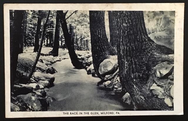 The Race in the Glen Milford PA Eagle Post Card View Co