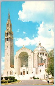 Washington DC 1950s Postcard National Shrine Of The Immaculate Conception