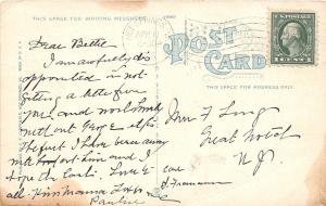 C55/ Hot Springs Virginia Va Postcard 1916 Court Homestead Hotel Building