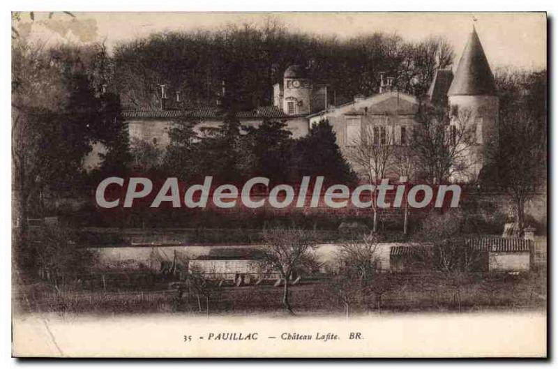 Old Postcard Pauillac Chateau Lafite