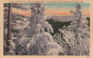 Smoky Mountains National Park Winter Scene