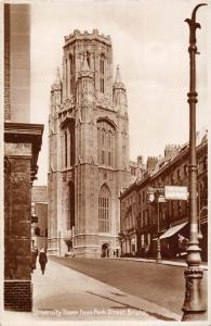 BR70125 university tower from park street bristol  real photo   uk