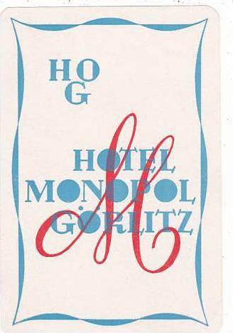 GERMANYGOERLITZ HOTEL MONOPOL VINTAGE LUGGAGE LABEL