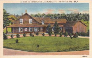 Postcard Home John Brown Near Lake Placid NY Adirondack Mts