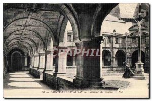 Old Postcard Sainte Anne D Auray Interieur du Cloitre