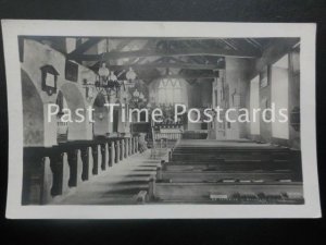 Old RPPC - Interior of Grasmere Church