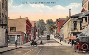 Stillwater Minnesota East Chestnut Street Shops  Vintage Postcard U709