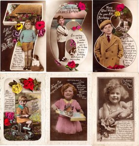 lots20  collection boy girl with toy greetings all pre 1920  lot 13 ppc