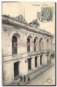 Old Postcard Bourges Theater