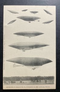 Mint France Postcard RPPC Early Aviation Dirigible Maneuvers Lebaudu Brothers