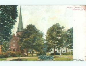 Pre-1907 CHURCH AT PLYMOUTH PARK Rochester New York NY Q2224