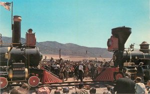 Utah Promontory Summit 1969 Golden Spike Centennial railroad Postcard 22-8364