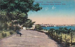 Italy Taranto Giardino Peripato Panorama della vecchia Citta 1917