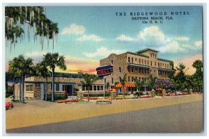 c1940's The Ridgewood Hotel And Grill Daytona Beach Florida FL Vintage Postcard