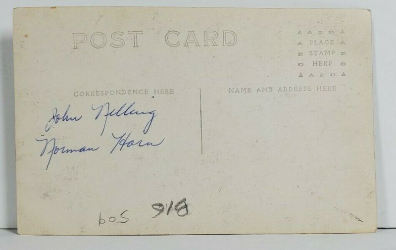 Rppc St Thomas & Peters Penna Young Men, John Nelling & Norman Horn Postcard O2