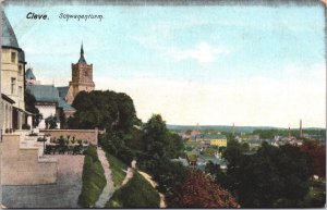 Germany Cleve Schwanenturm Kleve Vintage Postcard 02.97