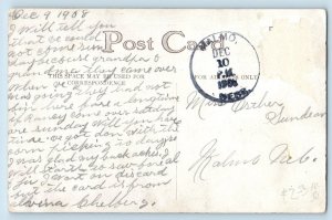 Malmo Nebraska NE Postcard Cruiser Washington Ship Admiral Evans Dual View 1908