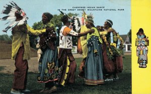 USA The Cherokee Indians Great Smoky Mountains National Park Postcard 07.30