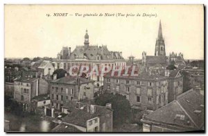 Old Postcard Niort Vue Generale De Niort View from tower