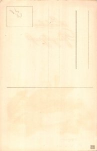 Pentecost Greetings Maybug Ladybug Leaf Box Insect vintage postcard C318