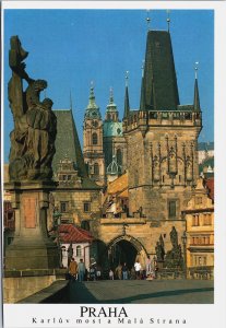 Czech Republic Prague Praha Karluv Most a Mala Strana Postcard BS.35