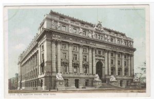 US Custom House New York City NYC NY 1911 Phostint postcard