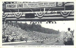 Close Race, national Soap Box Derby - Akron, Ohio