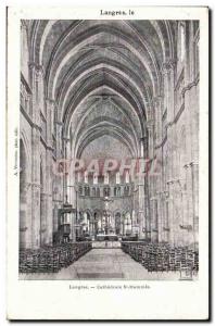 Langres - Cathedrale St Mammes - Old Postcard