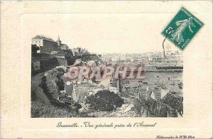 Old Postcard GRANVILLE-General view taken of the Arsenal