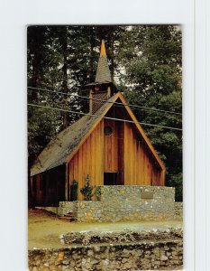 Postcard Mount Hermon Memorial Chapel, Mount Hermon, California