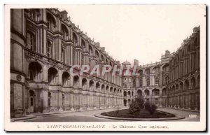 Old Postcard Saint Germain en Laye Le Chateau Inner Court