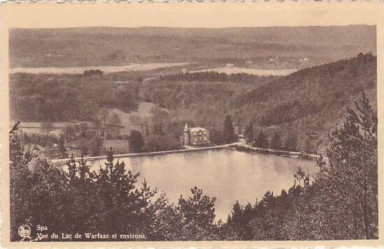 Belgium Spa Vue du lac de Warfaaz et environs